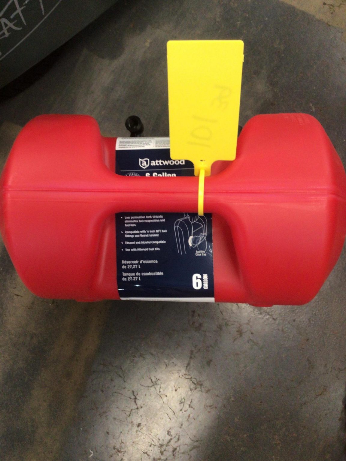 6 Gallon Gas Tank (Attwood) Stealth Craft Boats