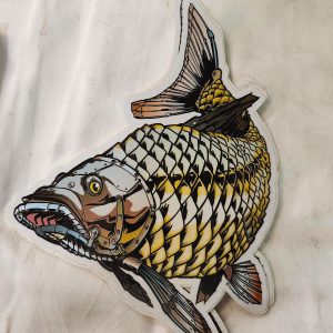 BoneYard Fly Gear - Metal Fish - Sticker