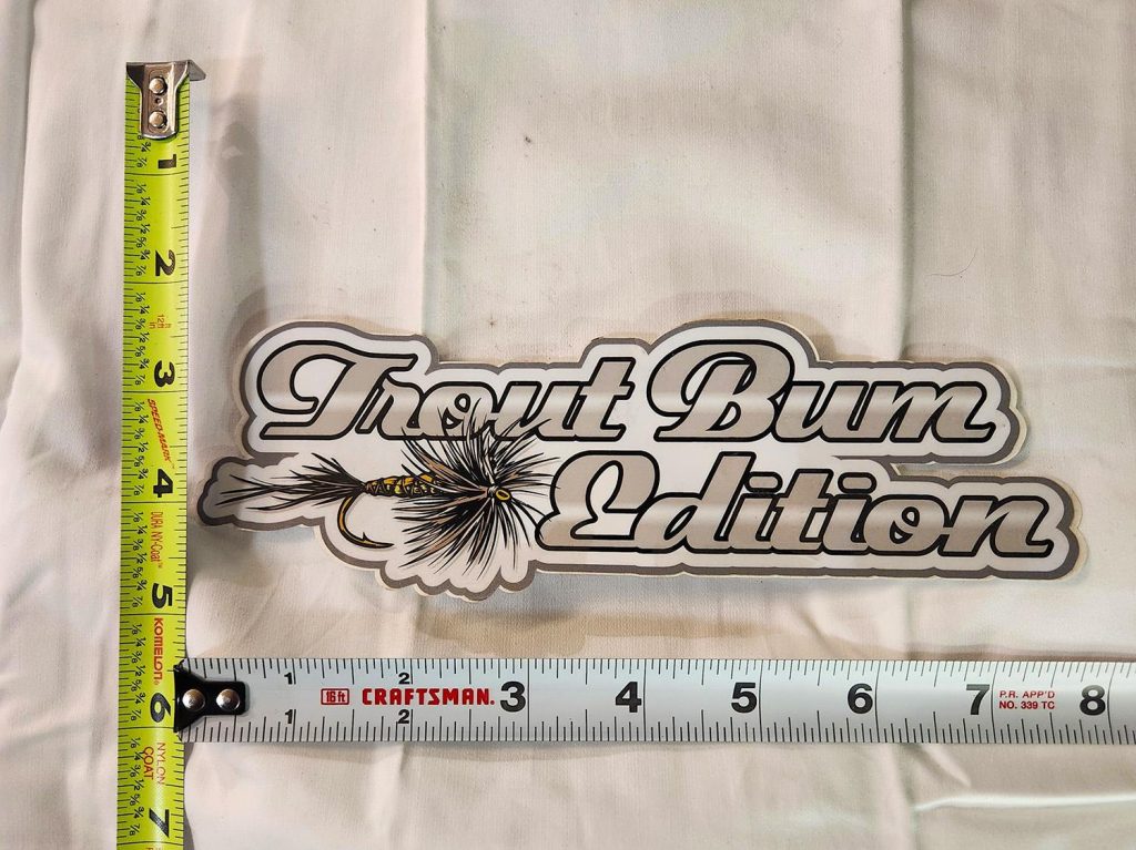 Trout Bum Edition Sticker Stealth Craft Boats