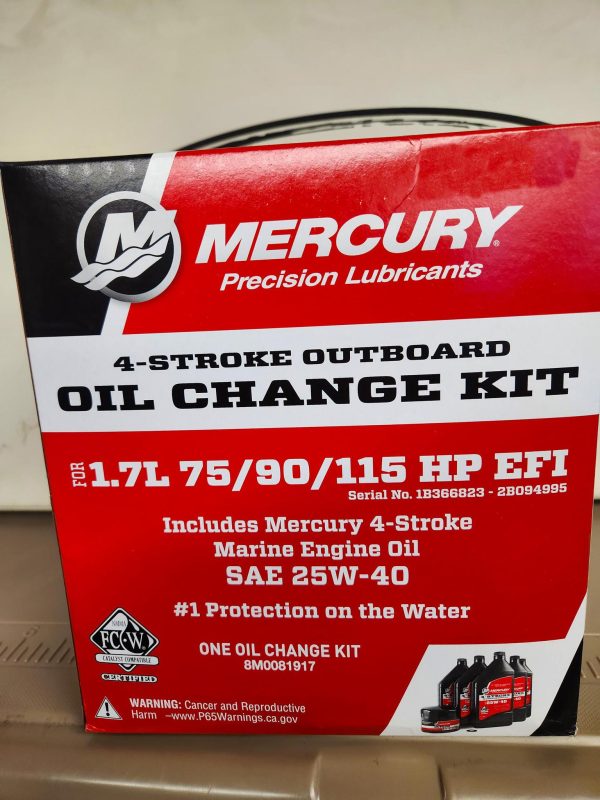 Mercury 4-Stroke Outboard Oil Change Kit (Filters and Lubricants)
