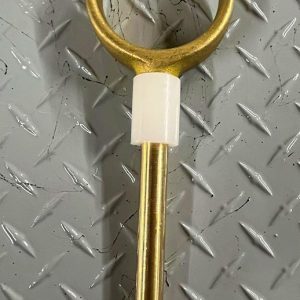 Brass 5/8ths Long Shaft Oarlocks w/ Bushing and Split Ring