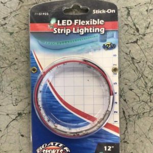 Packaging for 12-inch green LED flexible strip lighting (stick-on) by Boater Sports.